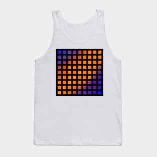 Abstract Gradient Geometric Pattern - Flame Tank Top